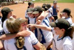 McQueen High School girls softball team celebrates their victory over Sierra Vista High School after winning the State Championship Saturday, May 21, 2005. 