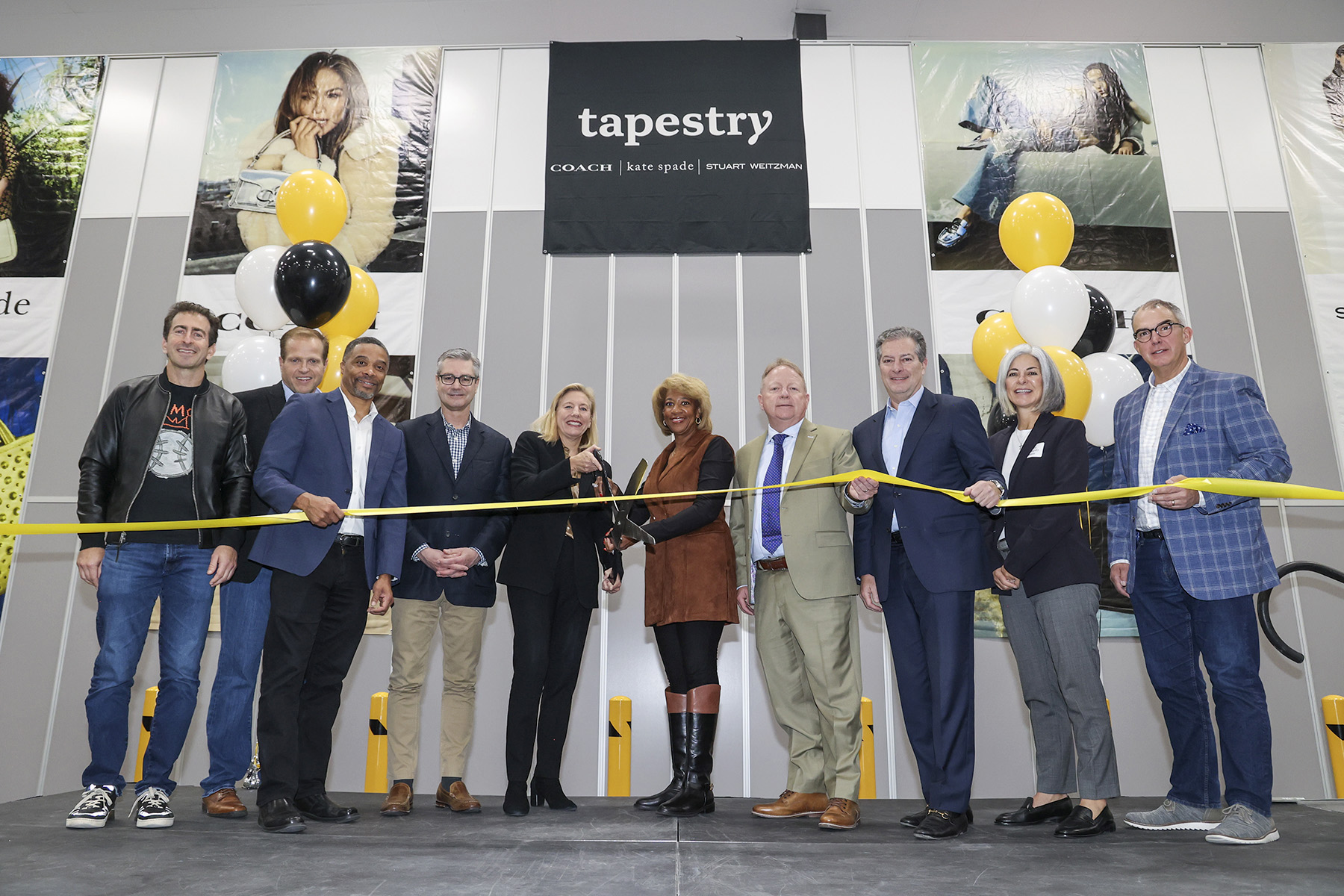 Tapestry ribbon cutting