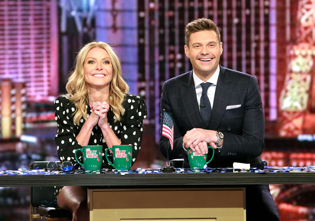 Kelly Ripa and Ryan Seacrest are pictured during the production of {quote}Live with Kelly and Ryan{quote} in Las Vegas on Monday, November 18, 2019. Photo: Ronda Churchill/ABC Entertainment©2019 ABC Entertainment. All Rights Reserved.