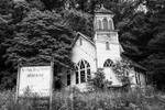 The Roda Baptist Mission in Roda, Virginia. Located in Wise County and built in 1902, Roda was once a thriving coal camp community. But the mine shut down decades ago and this church is the last vestige of the old Roda that is still standing. 