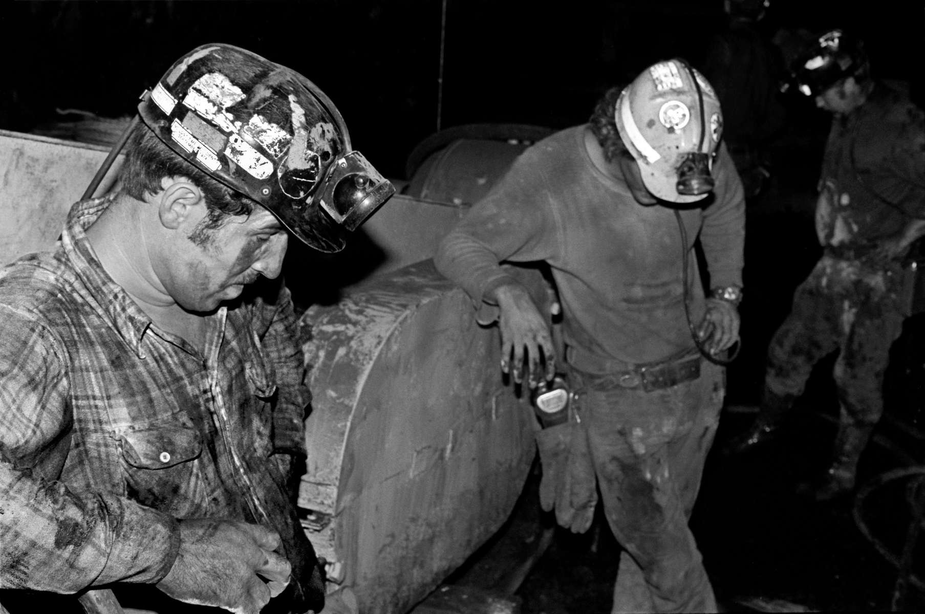 Coal miners on graveyard shift, Twilight, W.VA. Jon Chase photo