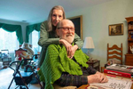 Don Gardner, 91, retired English teacher and college administrator, is confined to a wheelchair with a debilitating nerve disease that has robbed him of the use of his legs and more recently, his hands. Jon Chase photo
