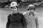 Don and Doug Shelton, two brothers, two sides: one union, the other, non-union, standing but not working during a lengthy coal strike in Norton, Virginia, 1978. Jon Chase photo