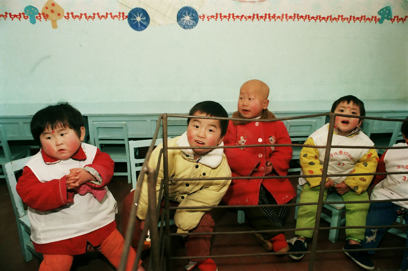 Young children past the age when most adoptions occur, at the Children's Welfare Institute in Hefei.