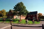 © 2010 Harvard University. Harvard Cycling Team on training run, Harvard, MA.