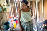 EL ESTOR, GUATEMALA. February 11, 2018 – In October 2016, Candalaria Baj, 50, a Maya Q'eqchi, watched the police set their home on fire and cut her crops with machetes, in the Nuevo Esperanza Tunico community in the Polochic Valley, Guatemala. About 80 families from three communities resisted a court ordered eviction from a banana plantation company, Inversiones Cobra SA, that sought to kick out workers and their families after they allegedly occupied land procured to produce bananas and African palm. The farmers won. A rare success among indigenous people’s struggles with land rights in Guatemala. They were armed with their tools - machetes and pesticides sprayers. In Guatemala, only four percent of producers control 80 percent of the land. Approximately 60 percent of citizens live in poverty but rises to 80 percent among the indigenous communities.