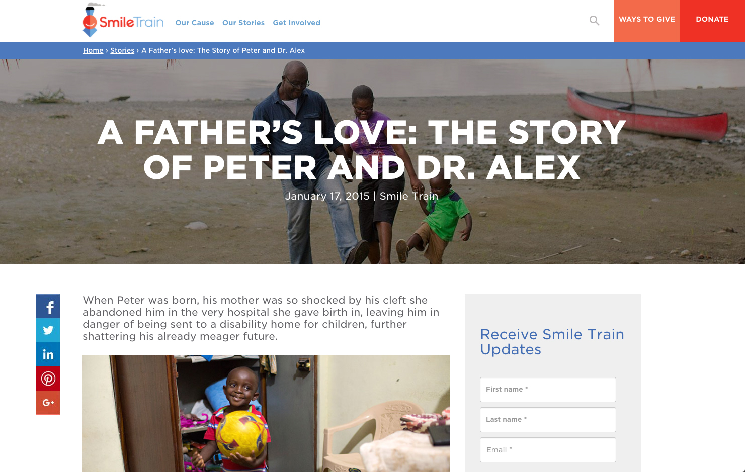 A Father's Love: The Story of Peter and Dr. Alex 