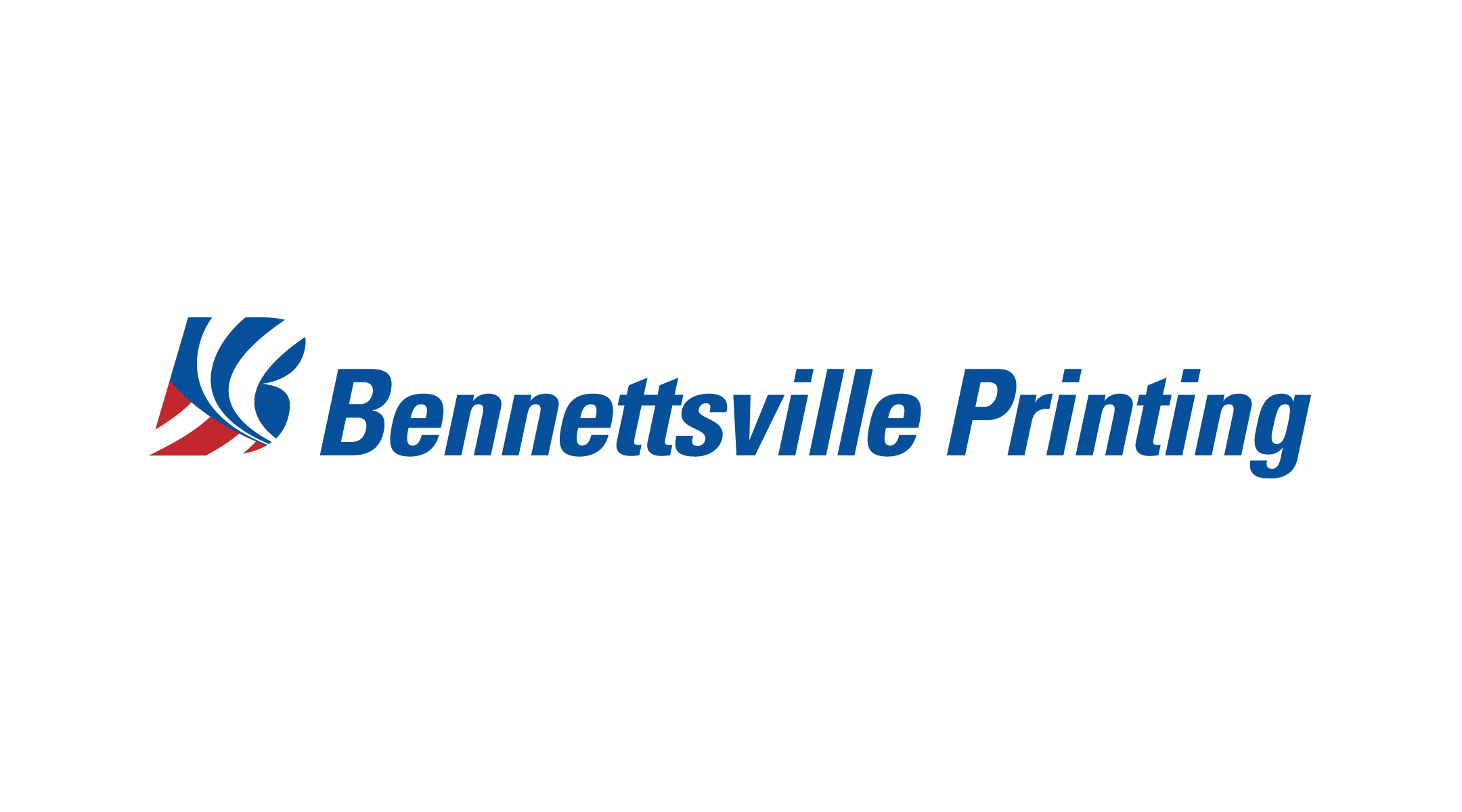Logotype for Benettsville Printing, a military textiles printer  based in New London, CT.