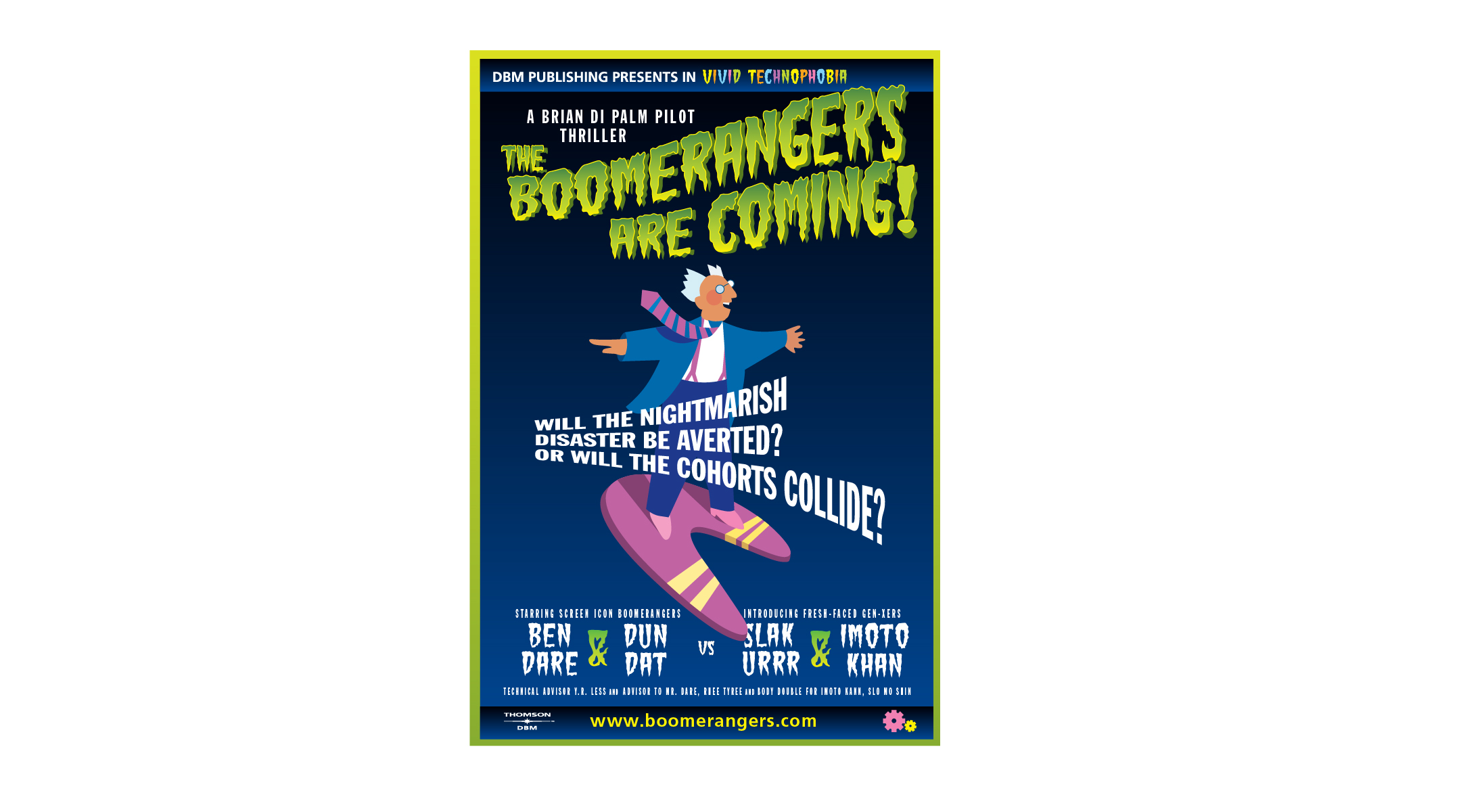 Poster design and illustration for Boomerangers, published by DBM/Thompson.