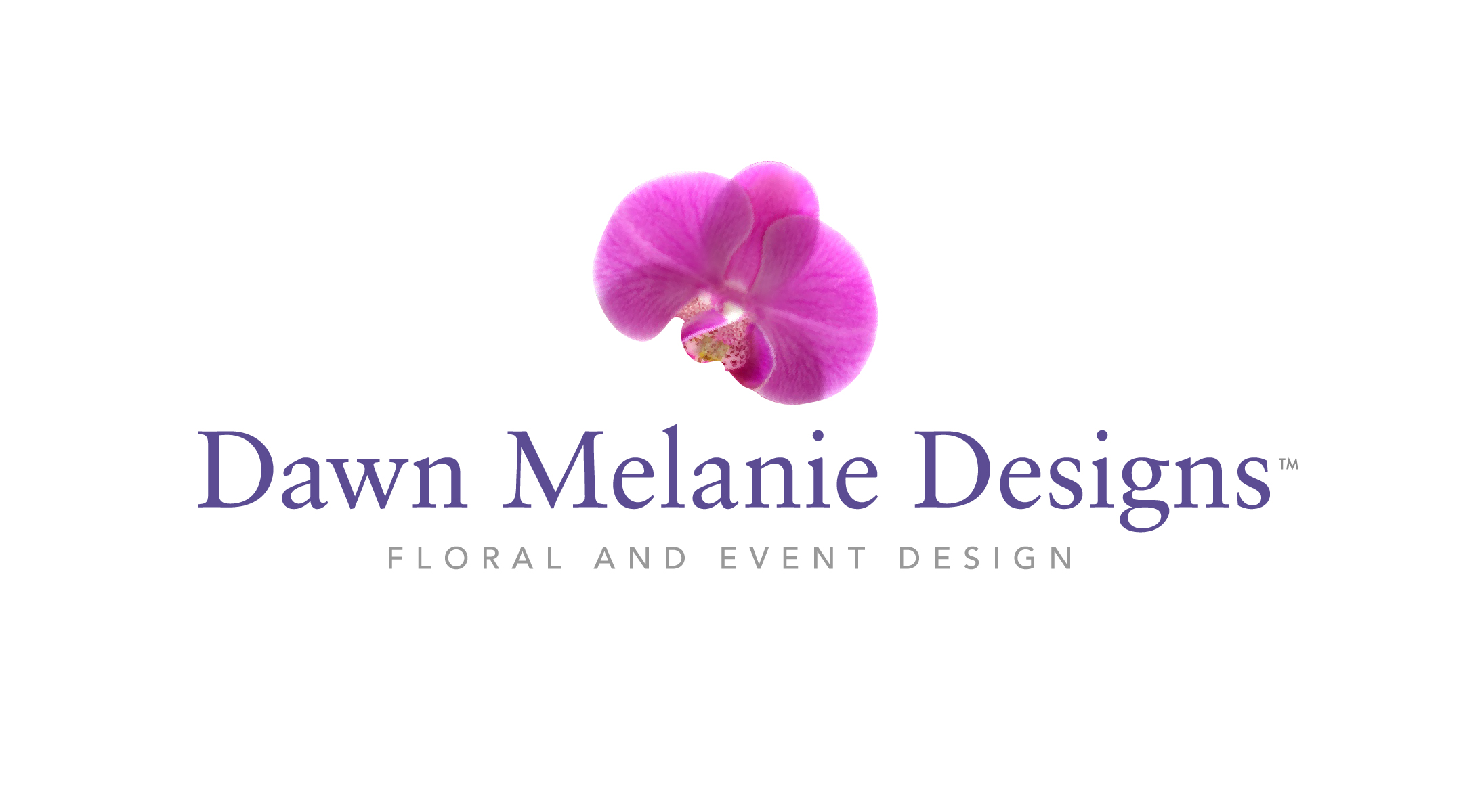 Logotype created for Dawn Melanie Designs, a luxury floral designer providing florals for large scale events and building lobbies.