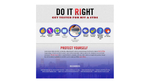 Logo, landing page, and symbols for Do It Right, a community service that tests for HIV and STDs.