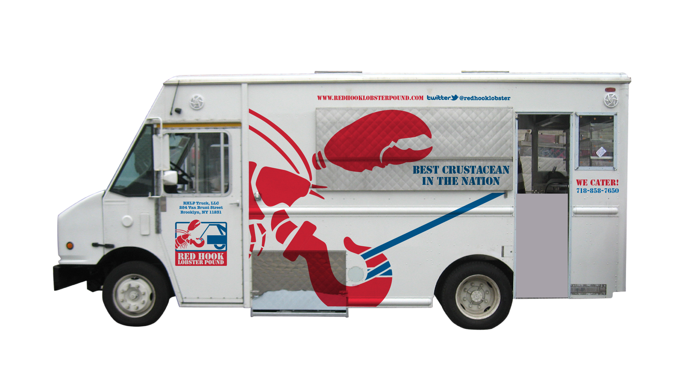 Big Red, original Red Hook Lobster Pound food truck, before Hurricane Sandy.