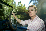 RCK STEWART COOK    REX USA    1 -22-03British actor, Dominic Keating  who plays Lieutenant Malcolm Reed on Star Trek's 5th spin off {quote}Enterprise{quote}. He used to star on Channel 4's comedy Desmond's in the UK. Pictured at his Hollywood Hills home and in his favourite VW kit car under the Hollywood Sign.