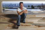 Simon Cowell at his Beverly Hills home