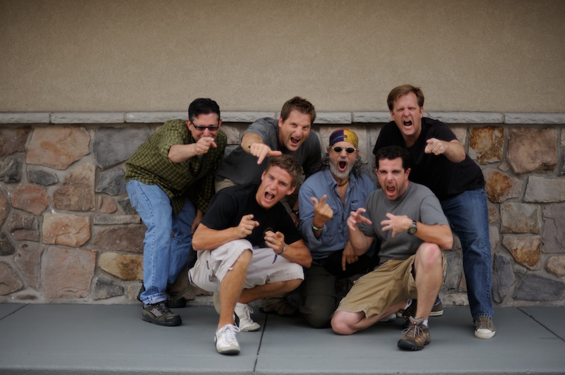 Left to right: me, Tommy (second cameraman), Mike (first cameraman), Tony (the star), Glenn (sound), Greg McKean (producer and WWE inspiration).©  2008 mark menditto. all rights reserved.(2008-09 ESP-811)