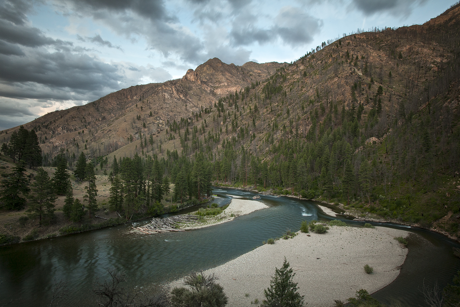 Dusk on the Middle Fork of the Salmon River 2014.