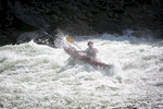 A solo ducky in the turbulent waters of Alder Rapid on the River of No Return, Summer 2015.