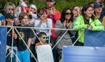 Fans lined Rte. 135 at the start of  the 128th running of the Boston Marathon, April 15, 2024.