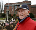 11/22/19-- WALTHAM-- John P. {quote}Jake{quote} Comer, of Quincy, Past National Commander of the Amnerican Legion, in front of the Joseph F. Hill American Legion Post 156 in November 2019. [Daily News and Wicked Local Staff Photo/Art Illman]