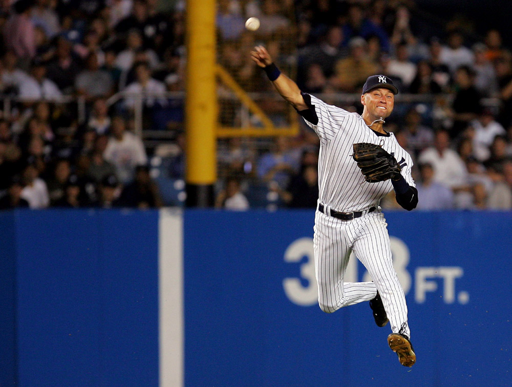 derek jeter jumping