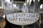 Camp Runamuck's row boat, Leaky Lena II, was used to transport some items from their former camp site at South Water Street in Providence to their new home under Washington Bridge in East Providence. 