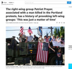 {quote}The right-wing group Patriot Prayer, associated with a man killed in the Portland protests, has a history of provoking left-wing groups: 'This was just a matter of time’{quote}  for Getty Images, Published on MSN News, August 31, 2020