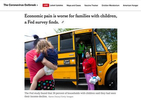Economic pain is worse for families with children, a Fed survey finds, for Getty Images, Published in The New York Times, August 13, 2020. 