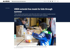 USDA extends free meals for kids through summer shot for Getty Images. Published on NBC News on March 10, 2021