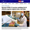 Novavax COVID-19 vaccine candidate 96.4% effective against original strain, trial finds, Photographed for Getty Images, published by Fox40 on March 11, 2021