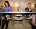A wine-tasting class in central London organised by auction house Sotheby’s. February 2001