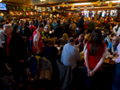 Arenal football club fans in The Coronet pub on match day. Holloway, London.