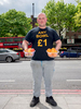 Mark, 32, from Essex selling fruit and vegetables. The business has witnessed price rises in transportation and import costs, according to Mark, as a consequence of Brexit. He is optimistic the business will survive until things settle down and will {quote}Keep going{quote}. Holloway, London.