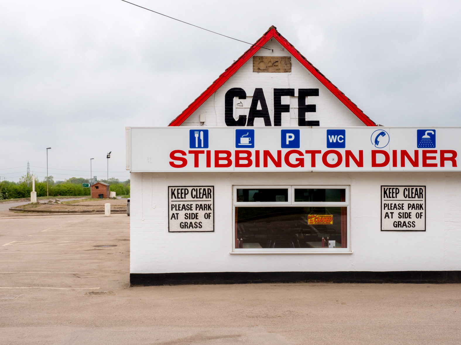 Stibbington Diner and Truck Stop. Cambridgeshire.