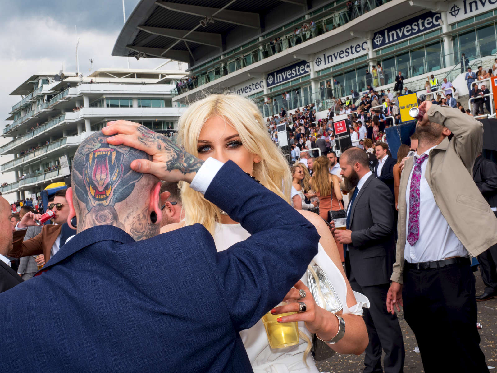 Jethro and Kitty from Stratford on Ladies' Day at Epsom.Ladies' Day is traditionally held on the first Friday of June, a multitude of ladies and gents head to Epsom Downs Racecourse to experience a day full of high octane racing, music, glamour and fashion.