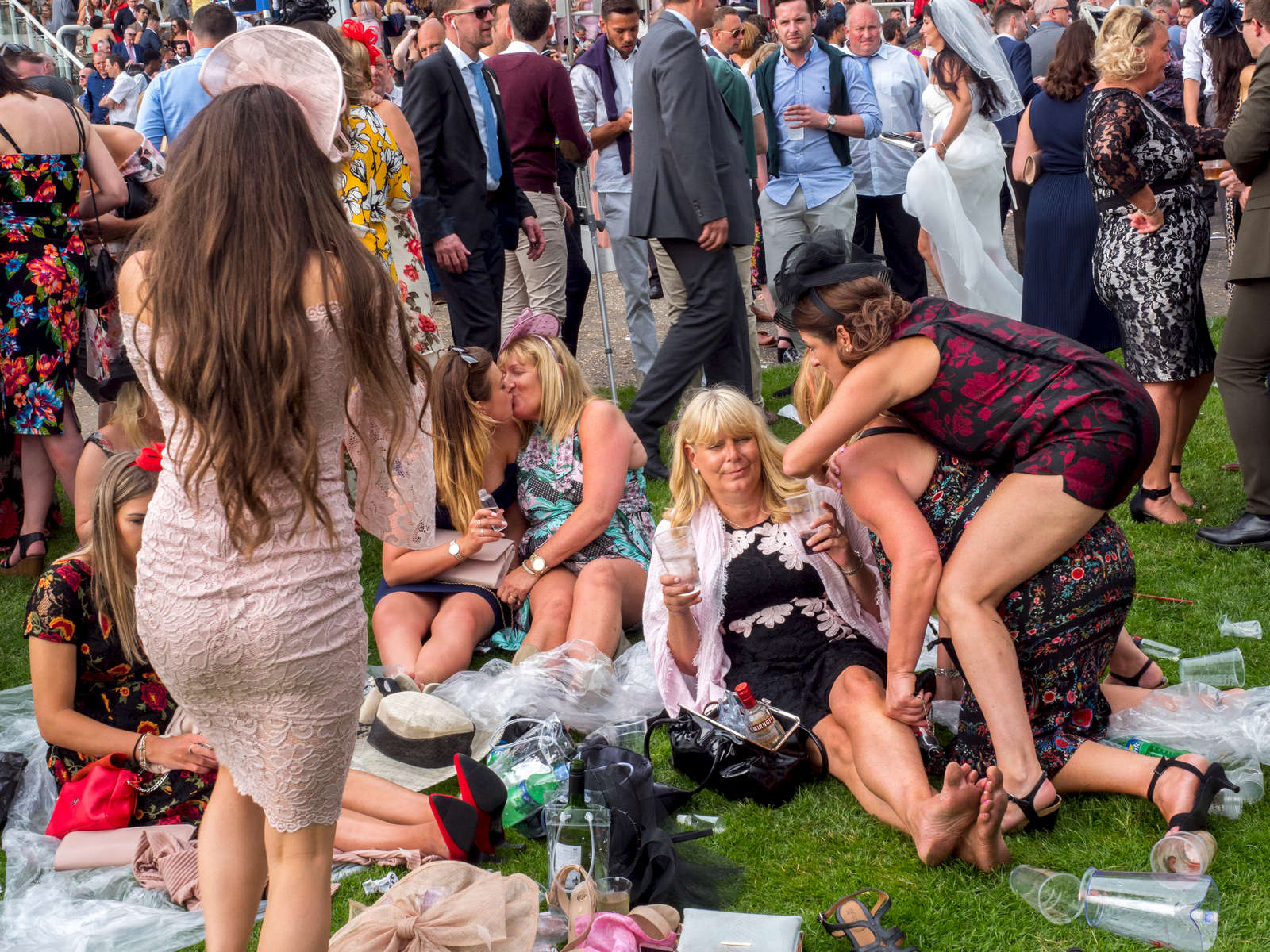 Less than lady like behaviour on Ladies' Day at Epsom.Ladies' Day is traditionally held on the first Friday of June, a multitude of ladies and gents head to Epsom Downs Racecourse to experience a day full of high octane racing, music, glamour and fashion.