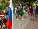 TIRASPOL, TRANSNISTRIA / MOLDOVA - SEPTEMBER 2: Locals dance to traditional music in De Wollant Park on Republic Day on September 2, 2023 in Tiraspol, Moldova (Pridnestrovian Moldavian Republic). Tiraspol is the capital of Transnistria situated on the eastern bank of the Dniester River. Republic Day is the main state holiday. Transnistria broke away from Moldova in 1990 and is unrecognised by the international community as an independent state. The de-facto administration of Transnistria is supported economically, diplomatically, and militarily by Russia, which is believed to have 1,500 soldiers stationed there. (Photo by Peter Dench/Getty Images)