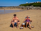 NEWQUAY, ENGLAND - AUGUST, 2022: During a heatwave in England, thousands of visitors headed to the town of Newquay, Cornwall for the surfing, beaches and Boardmasters Festival. Resources during the summer are stretched and some local residents are being pushed out of the area by tourists and due to an influx of holiday homes.