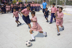 School kids play a game of football during a break from lessons at the Future Hope school in Kolkata. Football has always played a major role at the school. Through the sport the kids learn discipline and a sense of purpose. Set up over 18 years ago, it provides a home, education and medical aid to some of the children who found themselves living on the streets of the city.In disaster areas, war zones and urban wastelands, football keeps humanity alive. It brings nations together and promotes unity. It encourages equality and generates pride and self-belief. It has the power to heal and to help, to motivate, to give freedom to dreams and empower a generation. There are millions of people playing the game or helping it to flourish who find that football brings a positive dimension to their lives.Away from the billionaire owned clubs with it's multi-million dollar players, Football's Hidden Story is a series of emotive human interest photographs showing the positive impact football has had at grassroot level on individuals and communities all around the world. 
