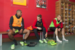 Liverpool FC players (from left) Glen Johnson, Jordan Henderson and Martin Skrtel after training at Melwood.Melwood is the Liverpool FC training ground, located in the West Derby area of Liverpool. It is seperate from the Liverpool Academy, which is based in Kirkby.Melwood was redeveloped in the early 2000′s with large input from then-manager Gerard Houllier and now features some of the best facilities in Europe. It has been the club’s training ground since the fifties and was previously transformed into a top class facility by Bill Shankly.Facilities include sythetic pitches, rehabilitation rooms, press and meeting rooms, gymnasium, swimming pool, restaurant and recreational facilities.