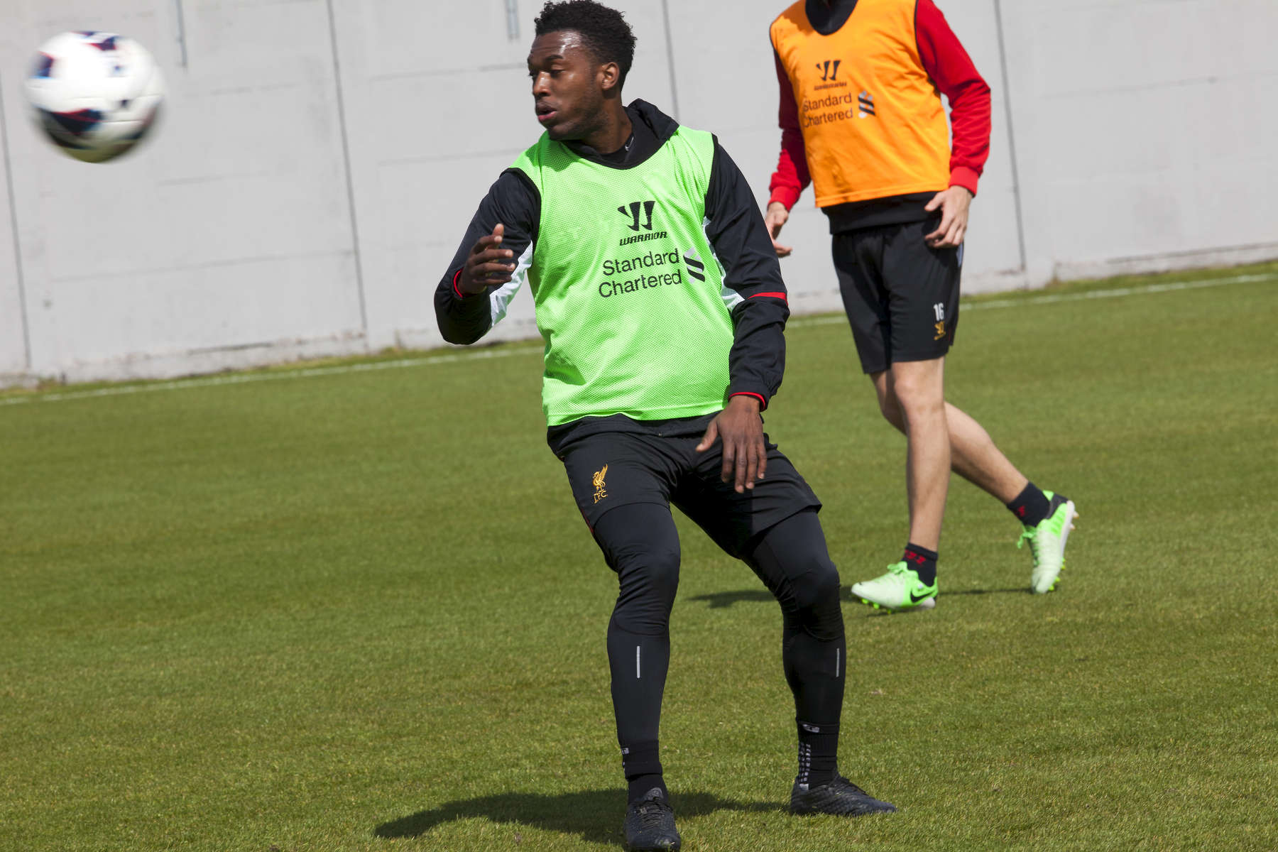 Liverpool FC forward Daniel Sturridge during training at Melwood.Melwood is the Liverpool FC training ground, located in the West Derby area of Liverpool. It is seperate from the Liverpool Academy, which is based in Kirkby.Melwood was redeveloped in the early 2000′s with large input from then-manager Gerard Houllier and now features some of the best facilities in Europe. It has been the club’s training ground since the fifties and was previously transformed into a top class facility by Bill Shankly.Facilities include sythetic pitches, rehabilitation rooms, press and meeting rooms, gymnasium, swimming pool, restaurant and recreational facilities.