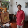 Michèle Manuel began drawing in Haiti, then went to San Juan, Puerto Rico for courses at the Academy of Drawing and Painting in 1953. The following year she studied at the University of Rochester. From 1970 on, she has exhibited in Haiti, the United States, in South America and in Europe. In 1981 her painting titled “The Market” was selected to be reproduced as a postage stamp. She is also a founding member of a  group of Women Painters in Haiti.