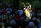 Tiger Woods hits from the tee during the 2006 U.S. Open.