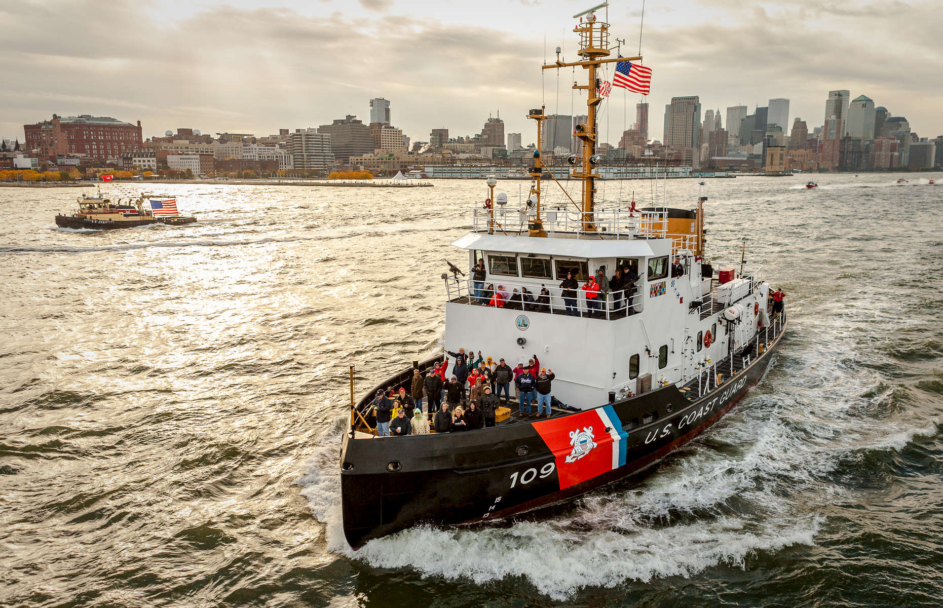 USS NEW YORK ARRIVES NYC