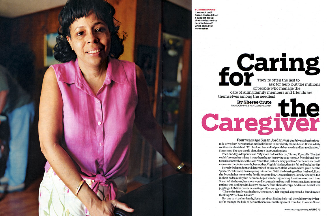 Portrait series on care givers, 2007.