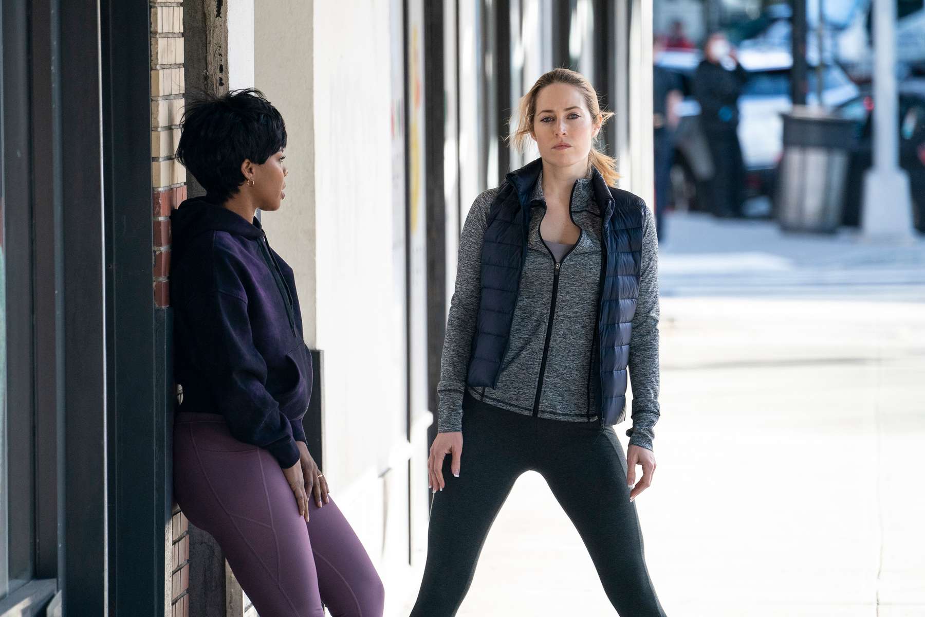 LAW & ORDER: ORGANIZED CRIME -- {quote}Say Hello To My Little Friend{quote} Episode 103 -- Pictured: (l-r) Danielle Moné Truitt as Sergeant Ayanna Bell, Charlotte Sullivan as Gina Cappelletti -- (Photo by: Heidi Gutman/NBC)