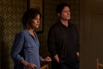 THE CALLING -- {quote}The Horror{quote} Episode 103 -- Pictured: (l-r) Stephanie Szostak as Nora Conte, Steven Pasquale as Leonard Conte -- (Photo by: Heidi Gutman/Peacock)
