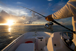 Fishing off the coast of Jupiter, Florida with angler, David Dixon.