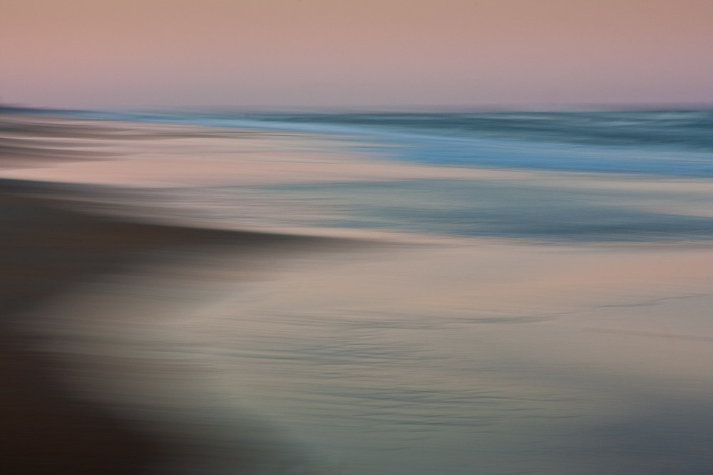 Motion blur on the beach in Corolla, North Carolina