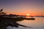 Sunset over Silver Lake, Ocracoke Island, NC