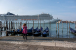 Cruise ship arriving on the Grand Canal in Venice, Italy